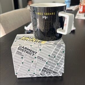 Vintage Starbucks Times Square NYC Black Mug